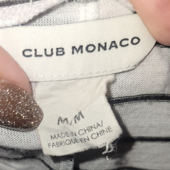 Medium Club Monaco striped blouse - Picture 2 of 2